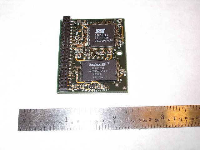 Closeup of the flash drive PCB Closeup of the flash drive PCB