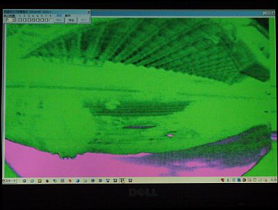 図1:「3D Web Cam」の異常映像/画像 <click>→図2:「UCAM-DLY300」に入れ替え