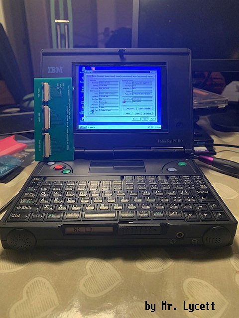 図1:Lycettさんが自力で、TFT-LCDに換装されたPC110 <click>→図2:彼が発注して、届いたというPCBA仕上がり品