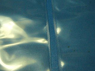 図5:半分に切ったのはいいが... <click>→図6:曲がりを修正