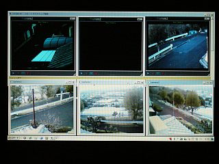 図1:今回の3+2画面表示 <click>→図2:各2台ずつの映像